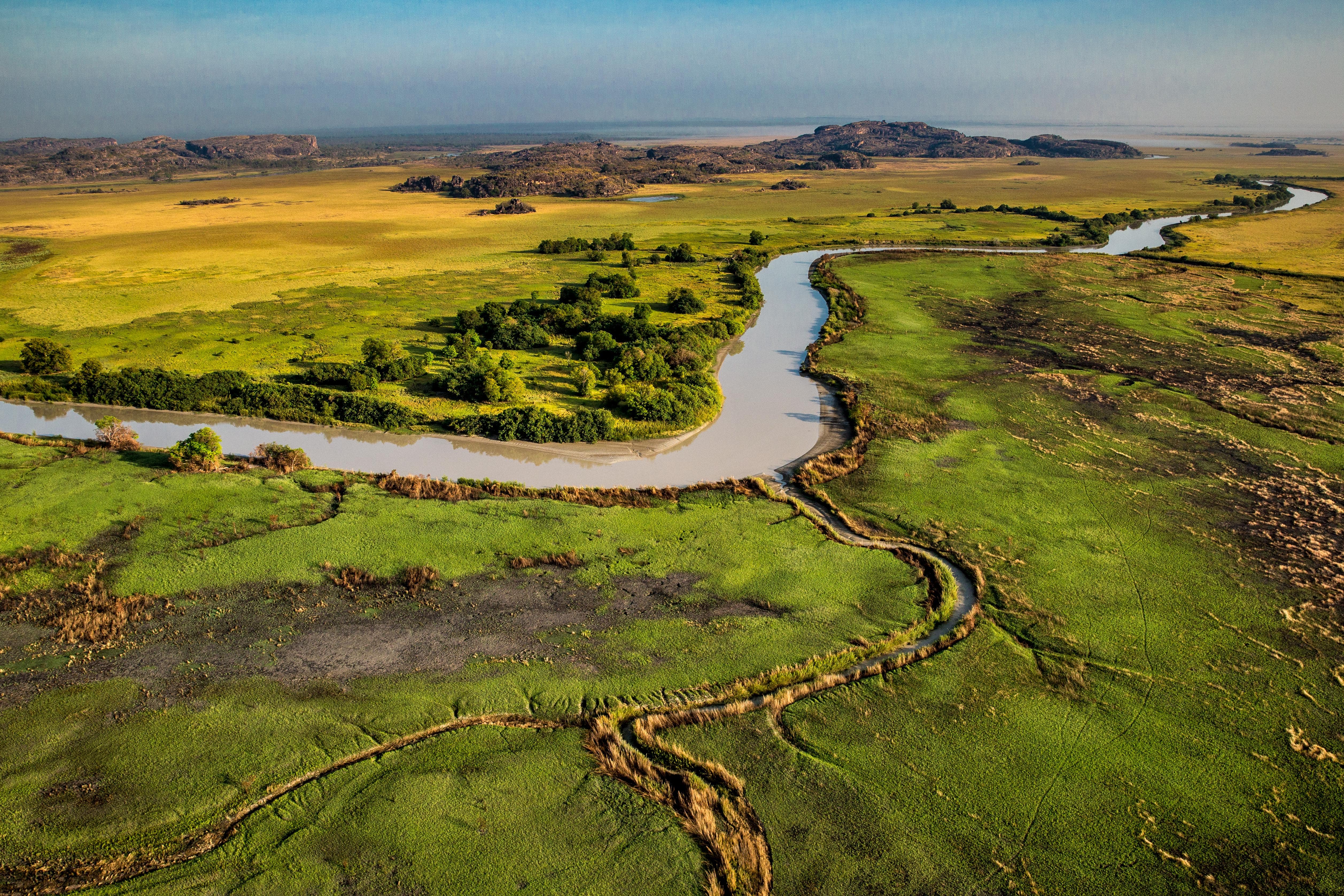 River from the air