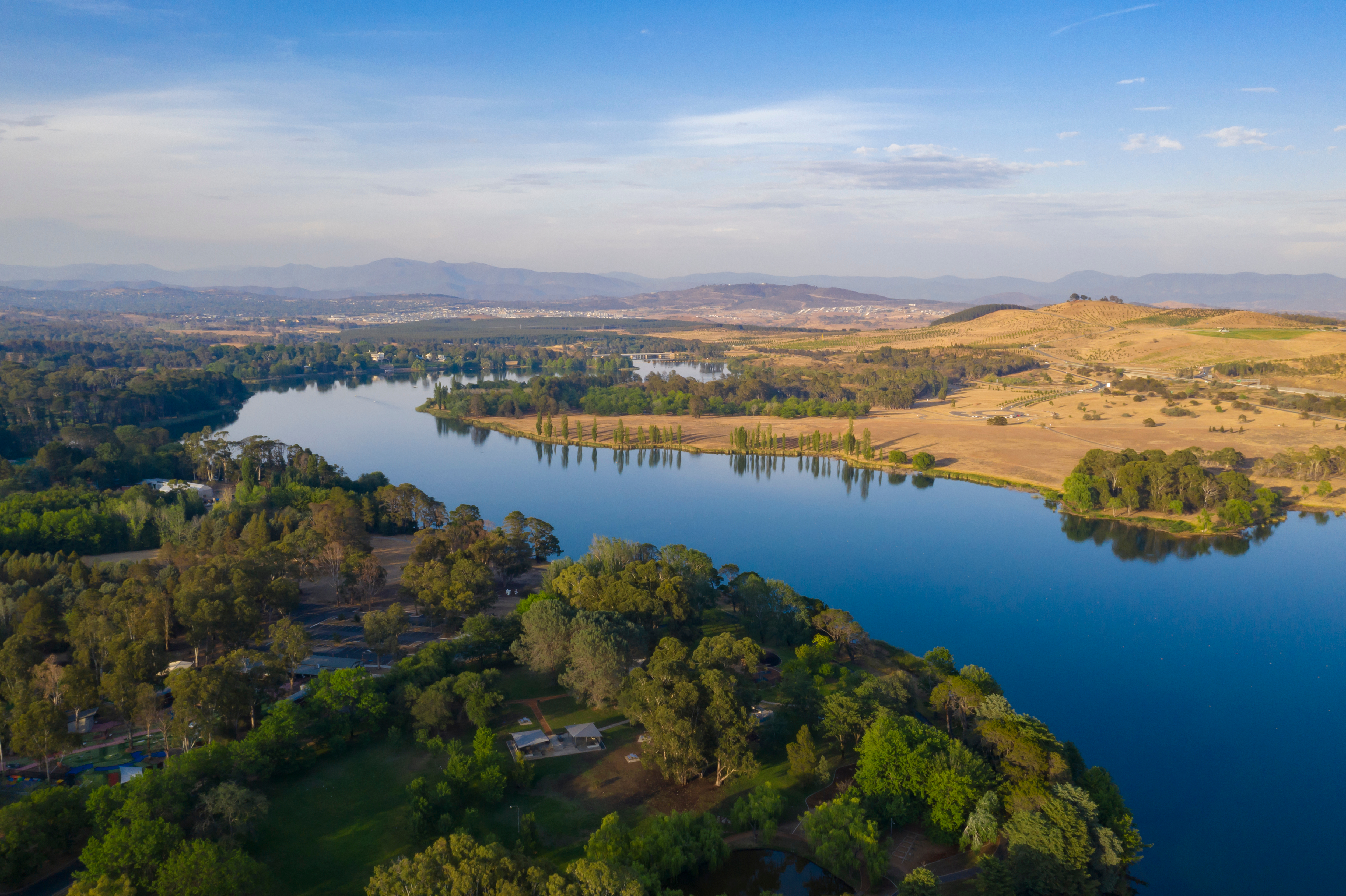 View of the Molonglo River near Canberra