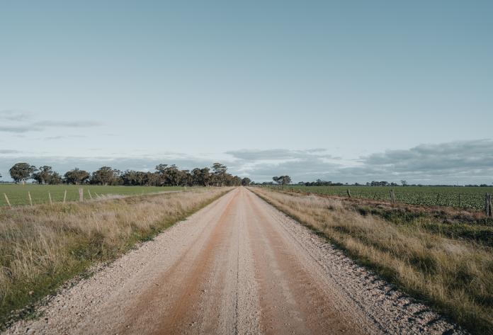 dirt road in rural Australia